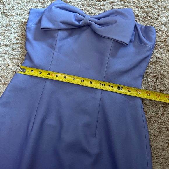Rene Ruiz Purple Bow Strapless Mini Dress size 4 cocktail prom gown - Picture 9 of 12